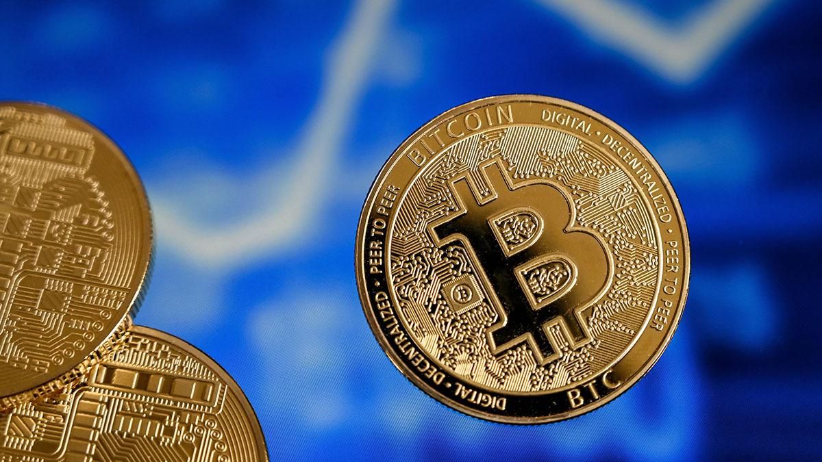 Imagen de un bitcoin.