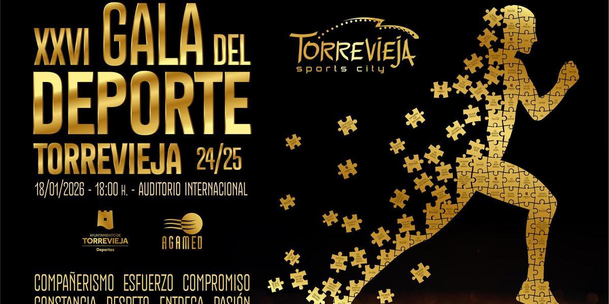 Cartel anunciador de la Gala del Deporte de Torrevieja