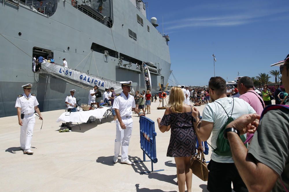 El buque de asalto anfibio 'Galicia' y el patrullero de altura 'Infanta Elena', por dentro