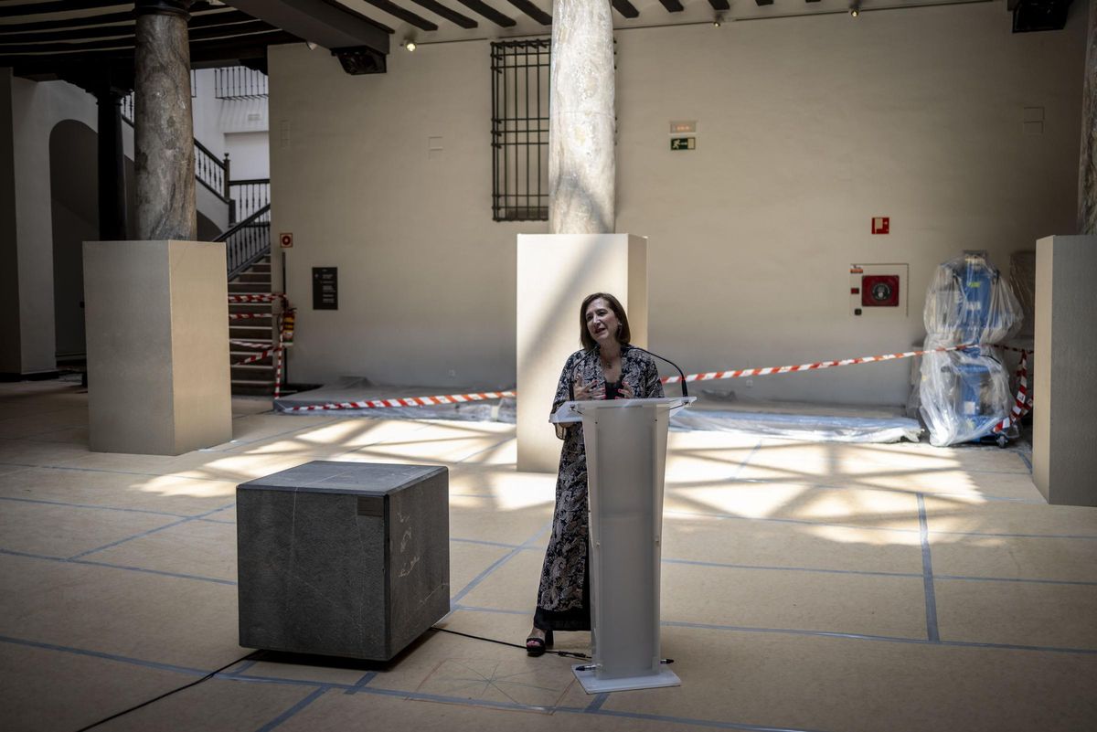La consejera municipal de Cultura, Sara Fernández, este martes en el museo.