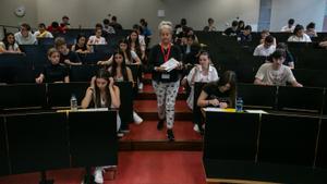La prueba de castellano, en la Universitat Pompeu Fabra.