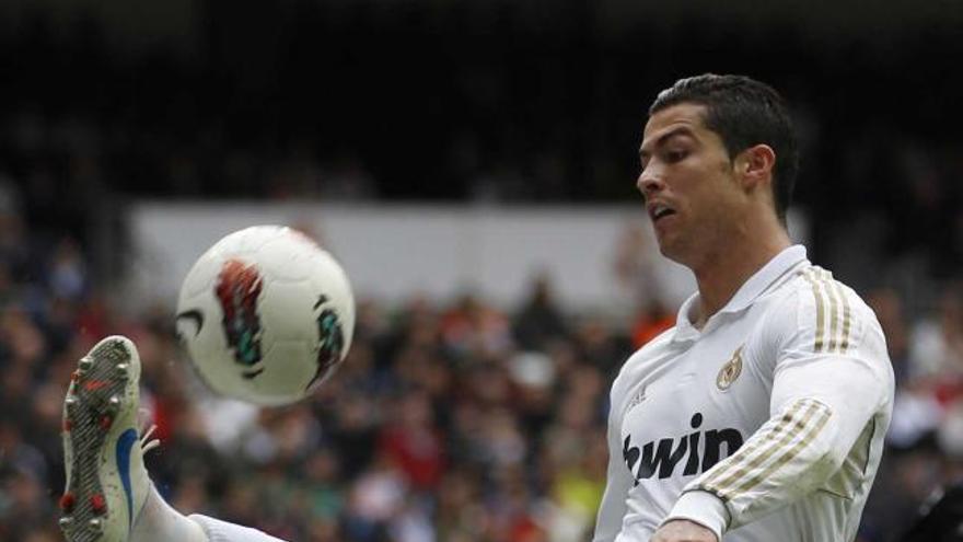Cristiano Ronaldo, en la acción criticada por Míchel.
