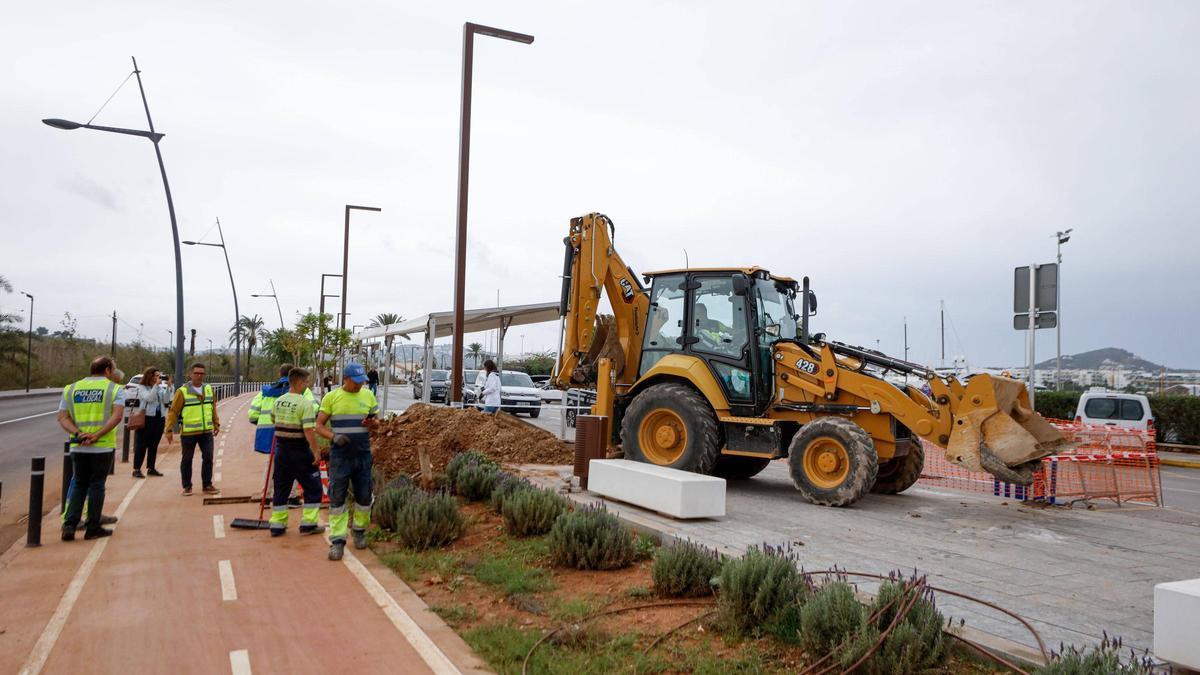 Trabajos realizados por las inundaciones en Ibiza