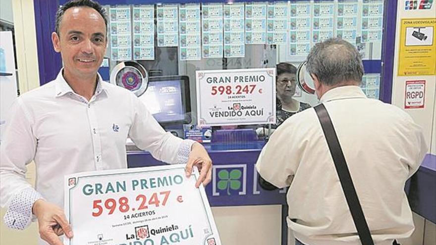 Un acertante de Castelló obtiene casi 600.000 euros con la quiniela