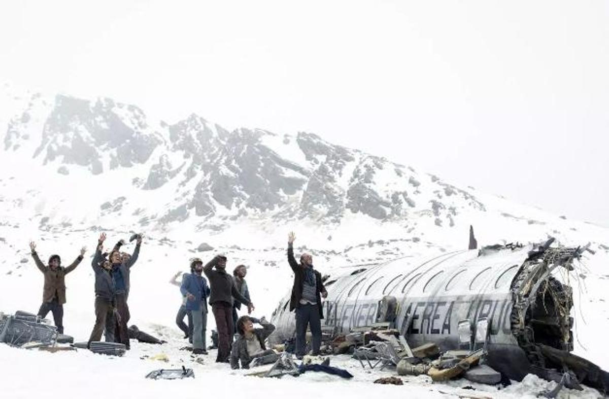 Una imagen de la película 'La sociedad de la nieve'.