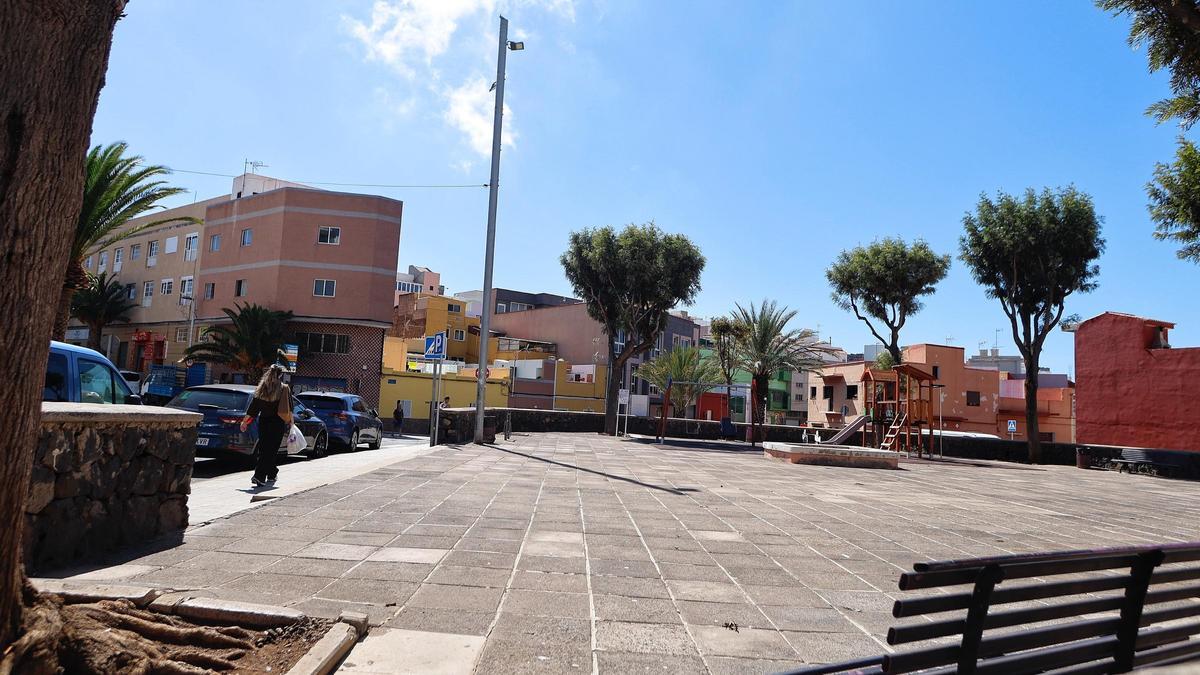 La plaza de Los Muchachos, en Taco, el viernes.