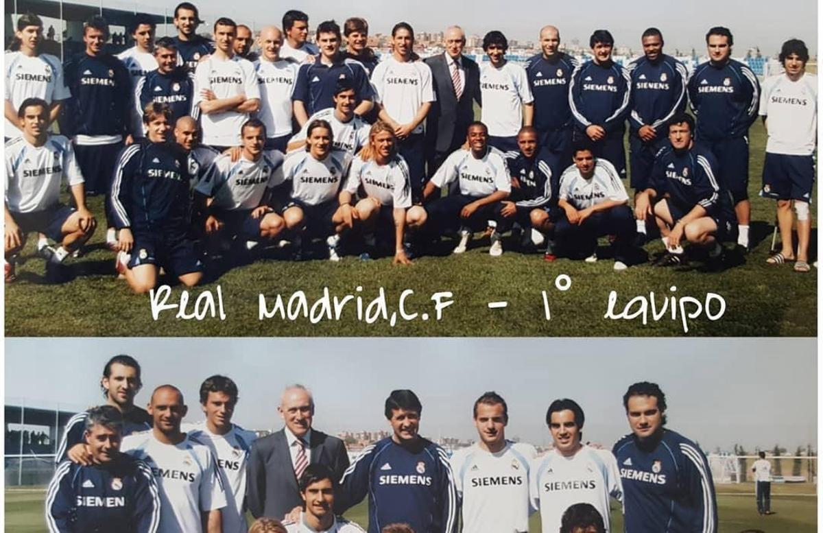 Foto de recuerdo de la temporada 2005/2006 en la que López Caro fue subcampeón de Liga.