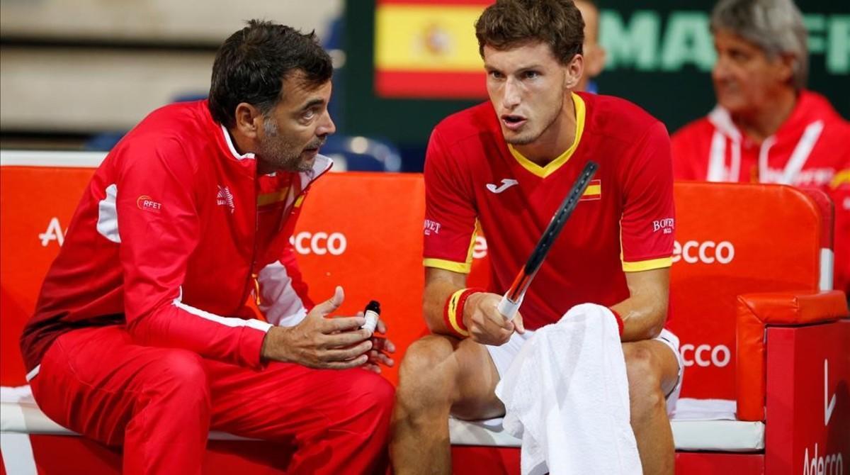 jmdiaz45028464 tennis   davis cup   world group semi final   france v spain180914153817