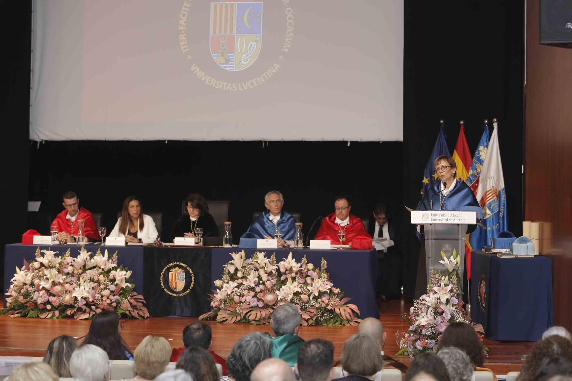 Investidura como doctores honoris causa de la UA al profesor de Matemática Aplicada Joachim Rosenthal, y al profesor emérito de la Universidad de València, Antoni Ferrando Francés
