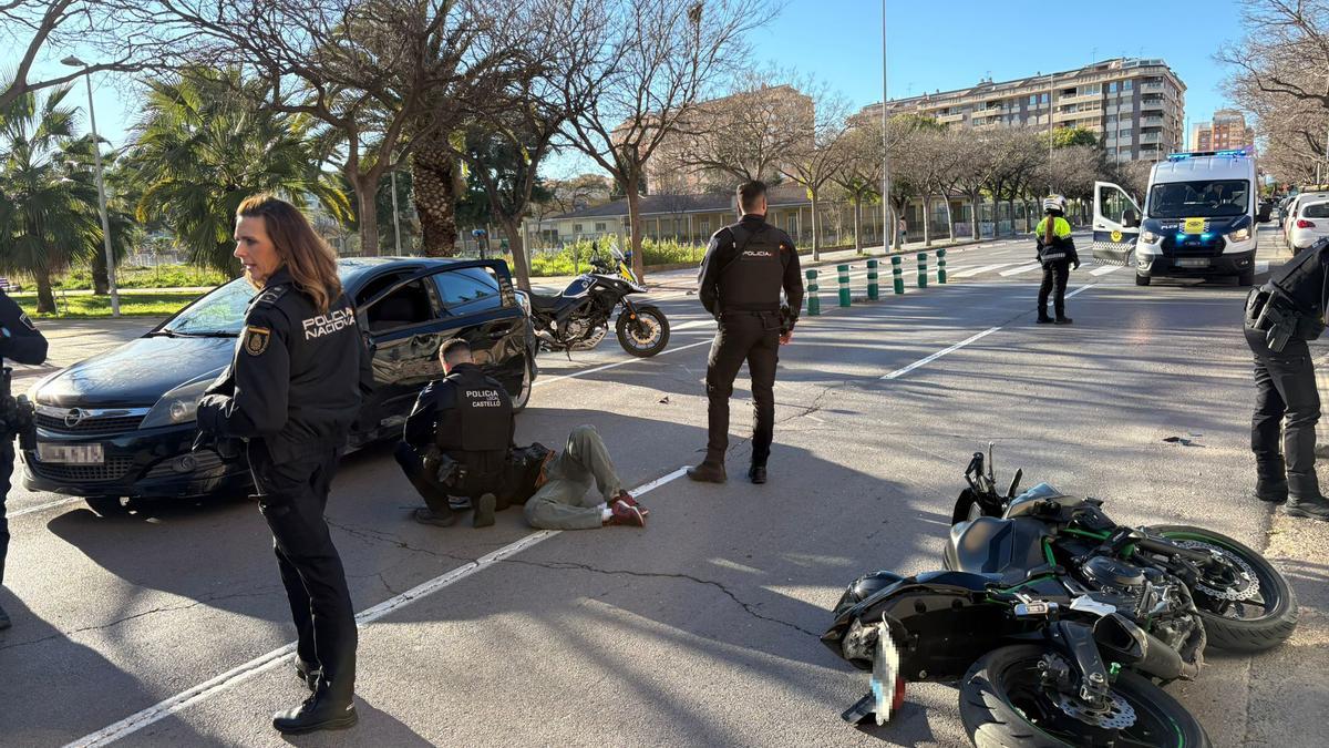 Vídeo: Accidente de tráfico en la avenida Chatellerault de Castelló