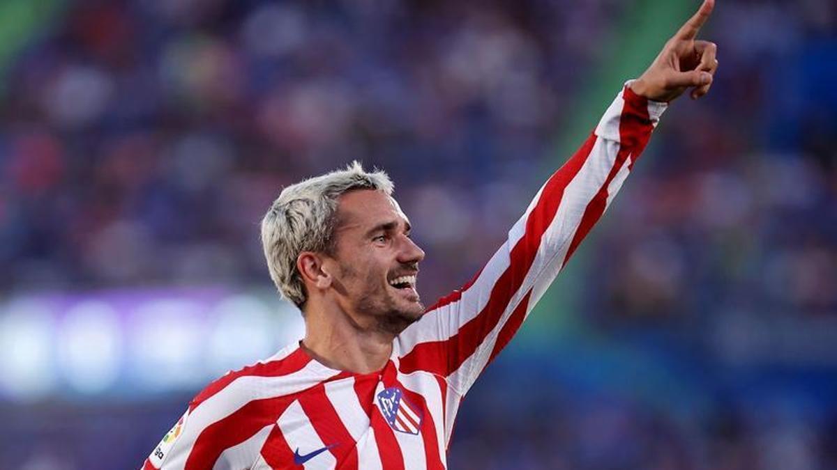 Griezmann celebra el gol contra el Getafe de la jornada 1