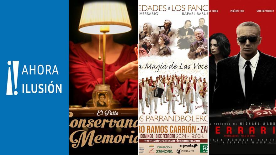 &quot;Conservando memoria&quot;, &quot;¡Ahora Ilusión!&quot;, &quot;Mocedades, Los Panchos y Parrandboleros&quot; y el mejor cine en nuestros sorteos semanales