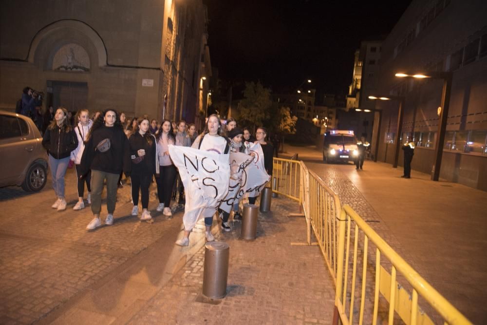 Manifestació contra la sentència de la violació a