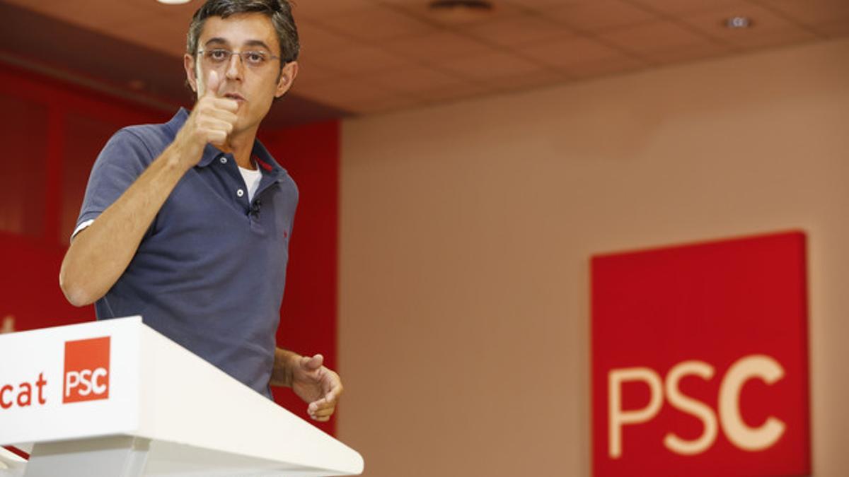 El diputado Eduardo Madina, coordinador de la ponencia política del PSOE.