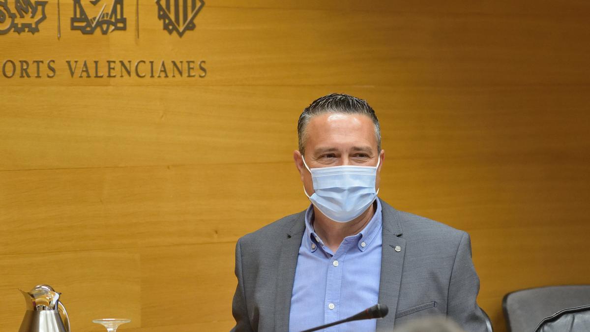 Esteban en su comparecencia en las Corts.