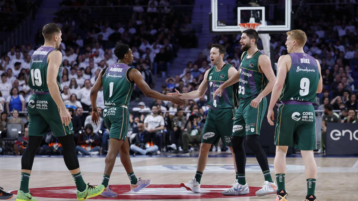 Partido de la Liga Endesa entre el Real Madrid y el Unicaja
