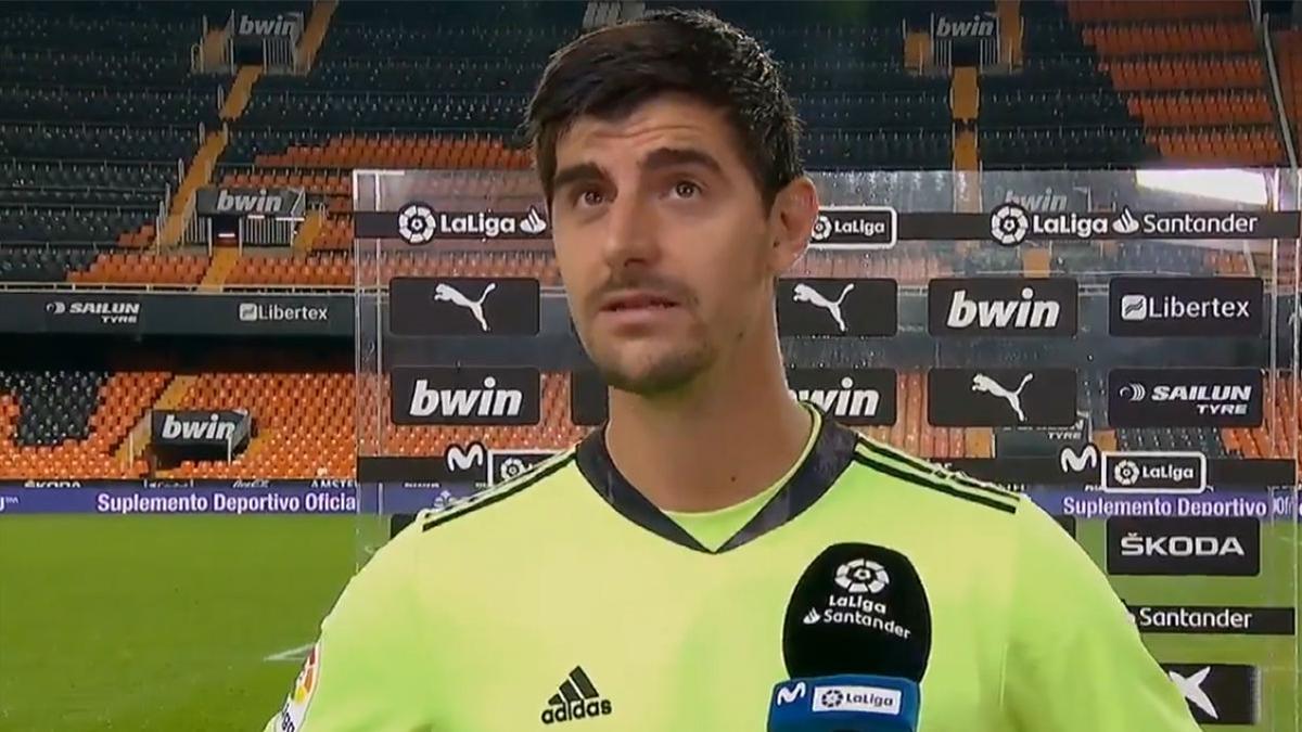 Courtois: "En el segundo gol he escuchado que ha habido una posible falta a Asensio"