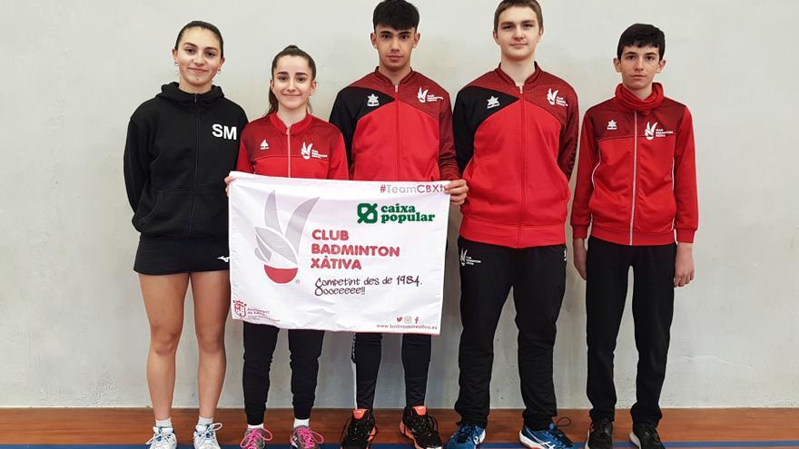 Oro para el Bádminton Xàtiva en el torneo Top TTR sub-13, sub-17 y absoluto de Murcia