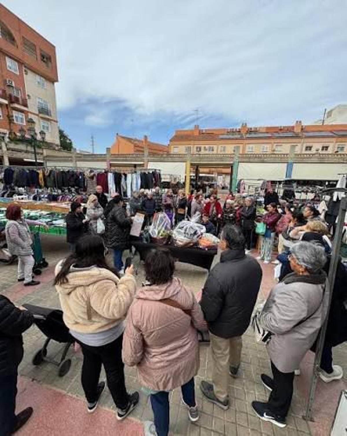 Mercado ambulante de Meliana en una imagen de archivo.