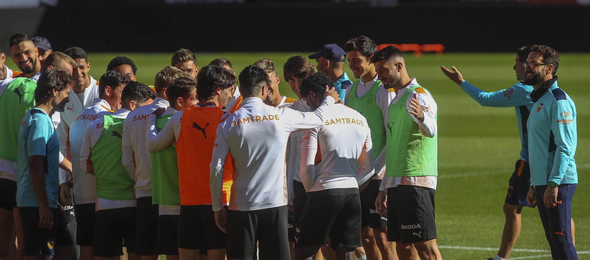 Así ha sido el entrenamiento del Valencia de hoy