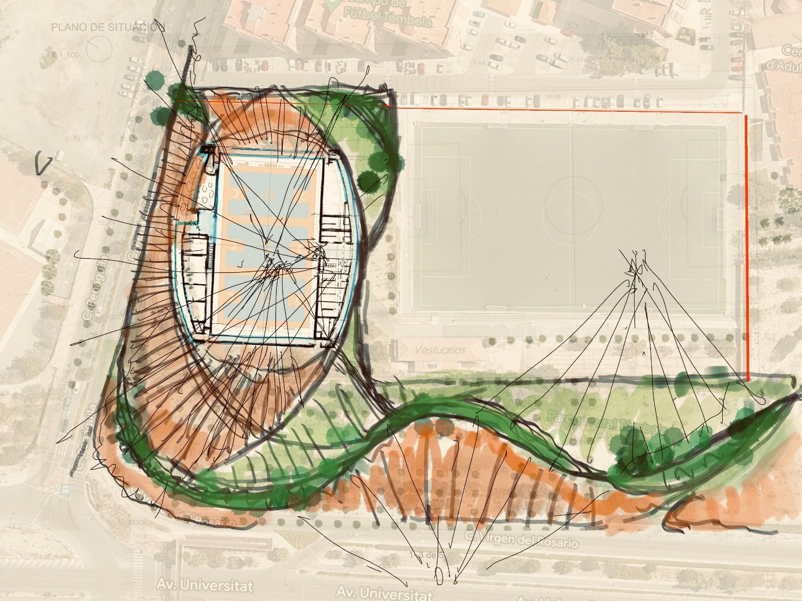 Pabellón deportivo en Tómbola: así es el proyecto de Ayuntamiento de Alicante