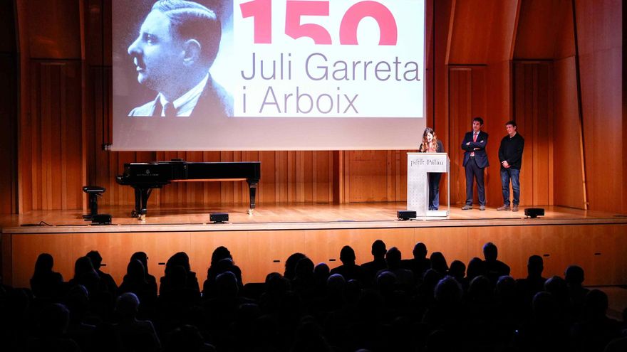 Les fotos de la commemoració dels 150 anys del naixement de Juli Garreta