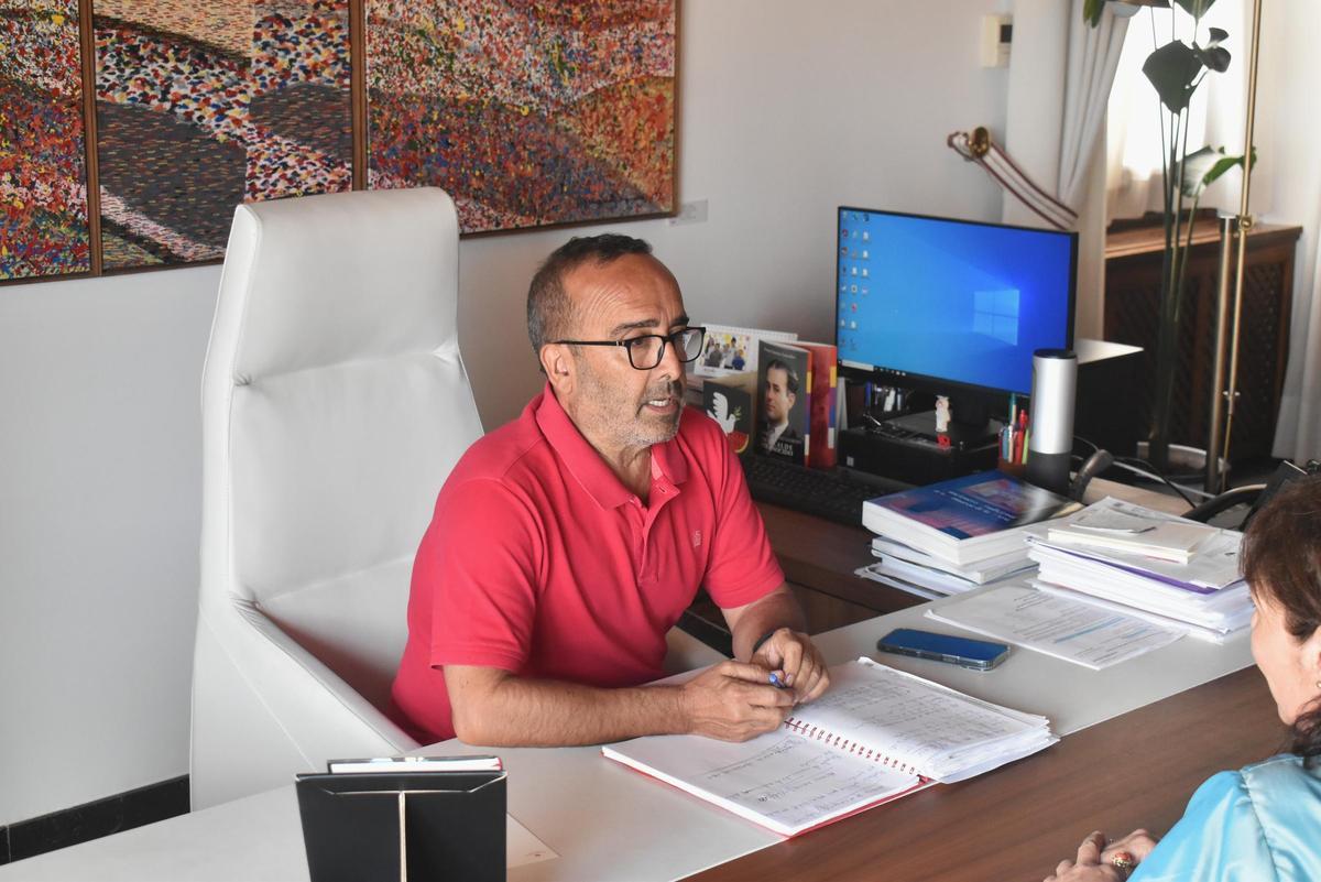 Miguel Ángel Morales, en la reunión.