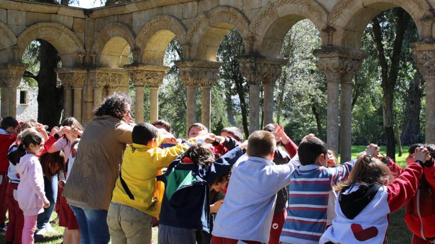 Visita escolar realitzada enguany al claustre del Mas del Vent