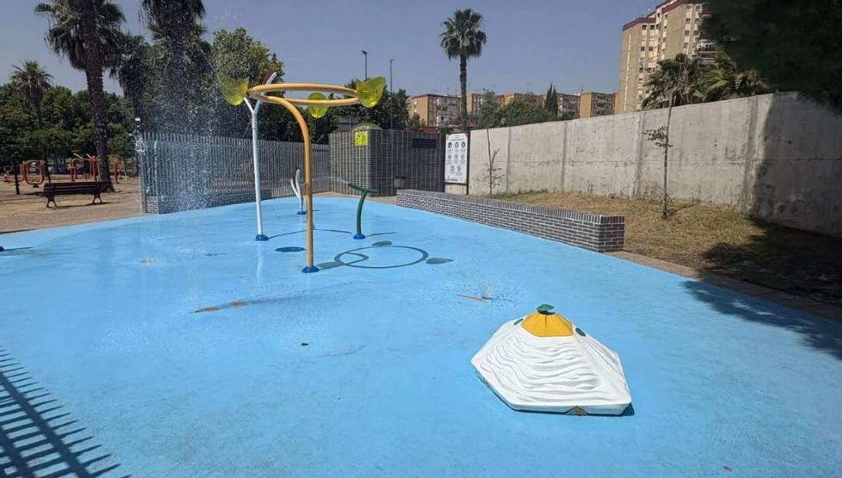 Splashpad, el espacio de atracciones de agua situado en el Parque Victoria Kent de Camas