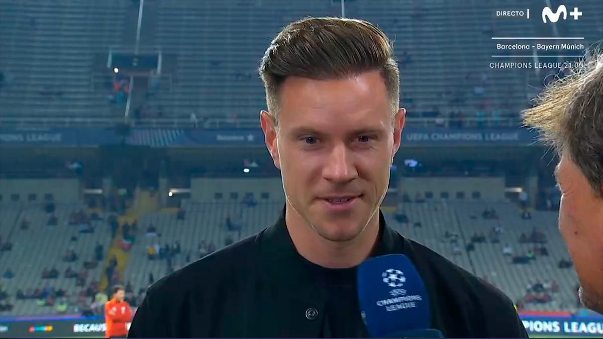 Ter Stegen: "Llevo la lesión con una sonrisa"