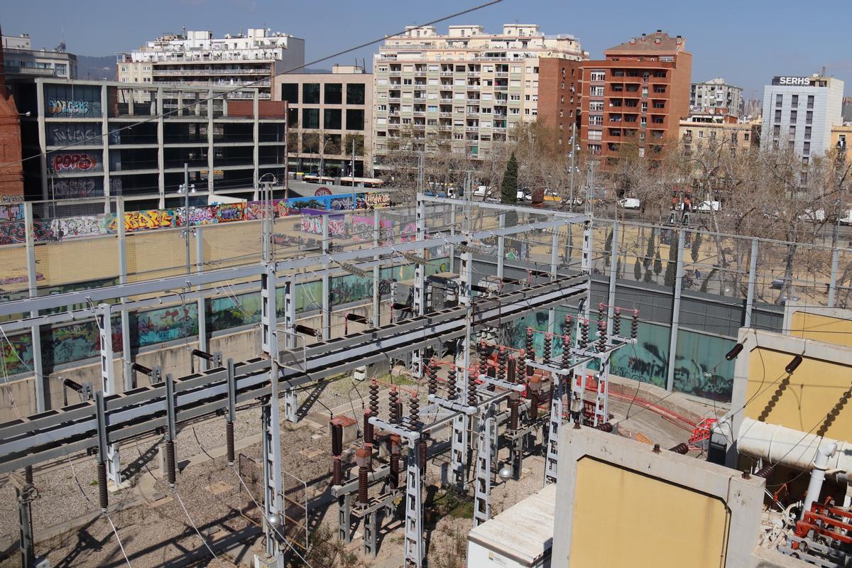 Pla aeri de la subestació de Mata del Poble-sec que gestiona Endesa