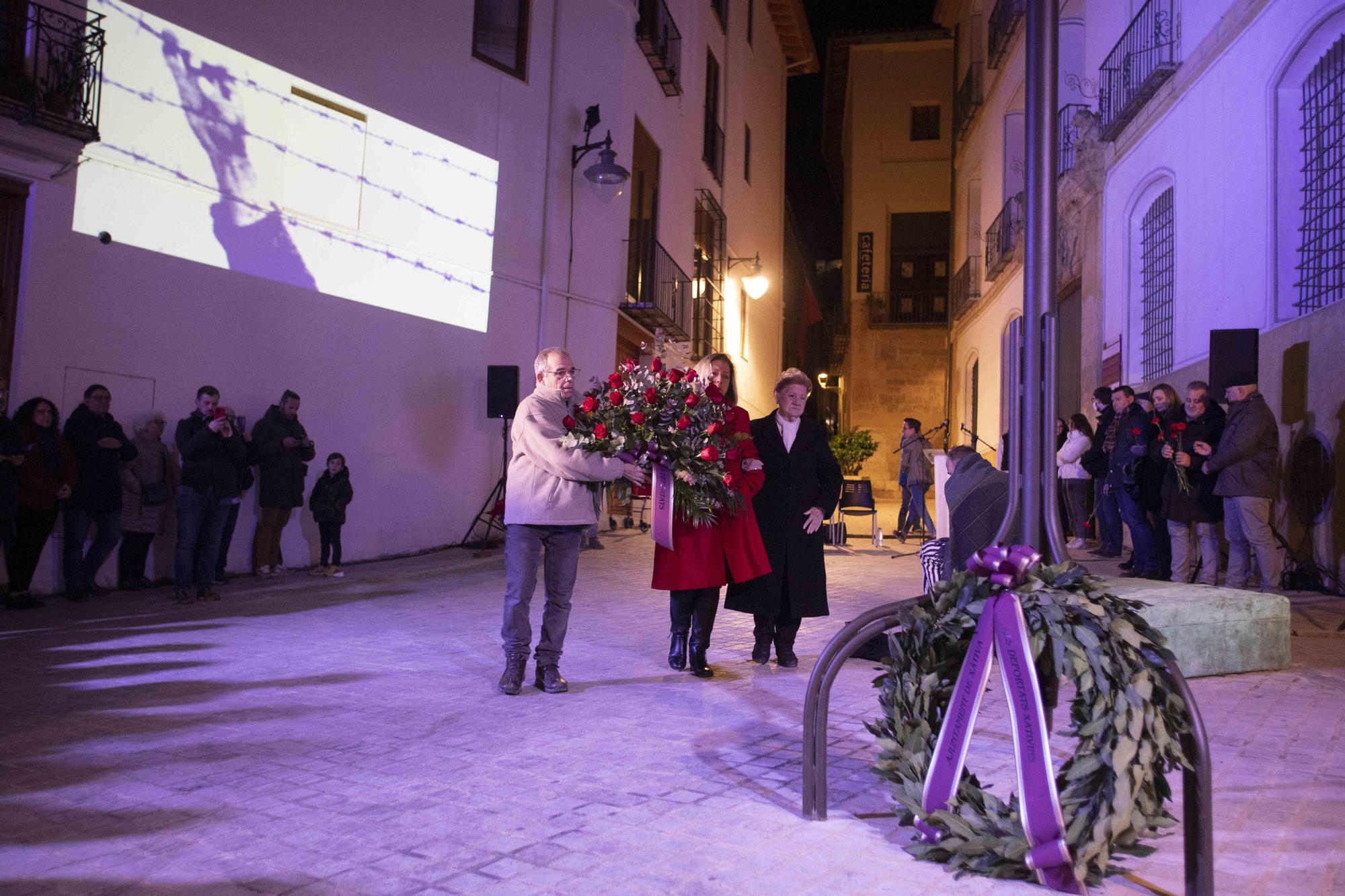 Homenaje a los deportados setabenses en los campos de concentración nazis