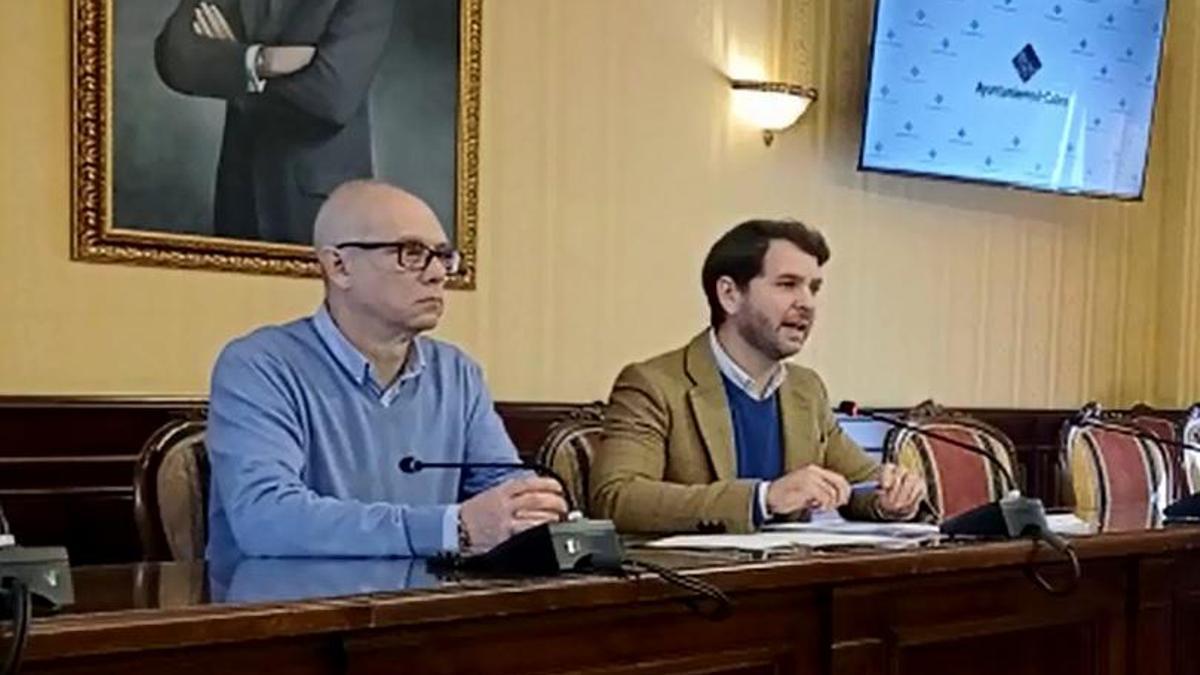 Felipe Calvo y Fernando Priego, durante la rueda de prensa.