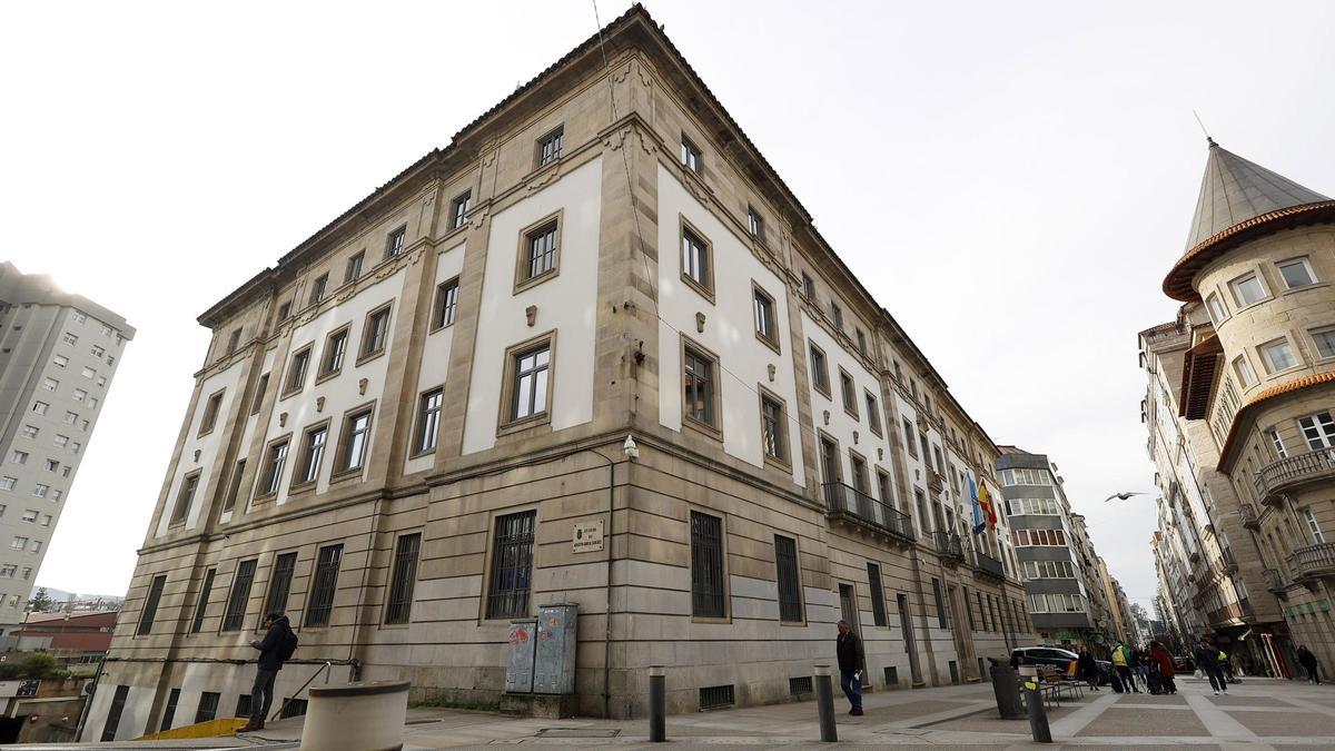 Fachada de la Audiencia Provincial de Pontevedra.