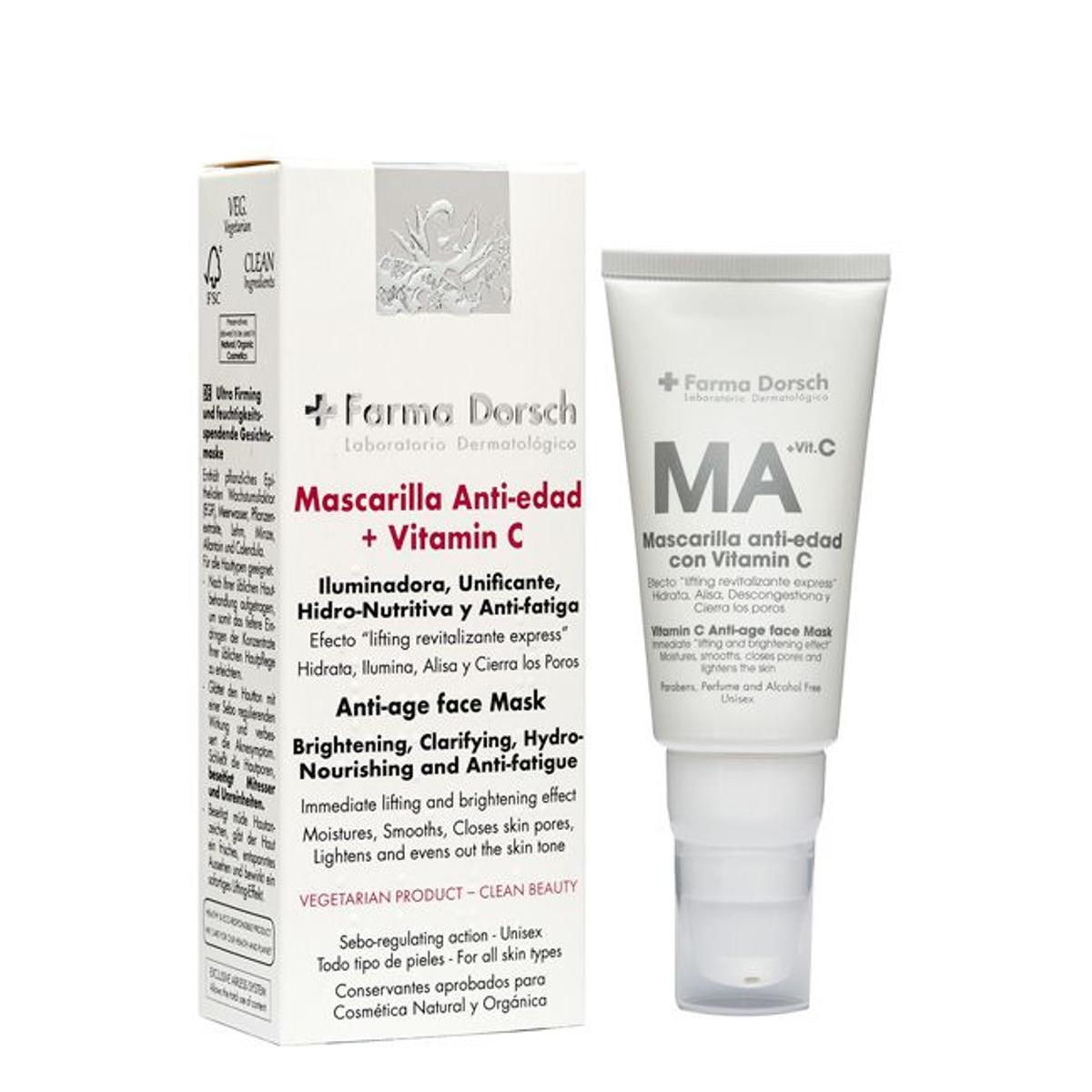 Mascarilla antiedad con vitamina C, de Farma Dorsch