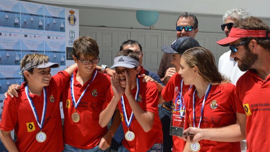 El equipo del CN Arrecife gana la regata del Campeonato de Canarias de Optimist