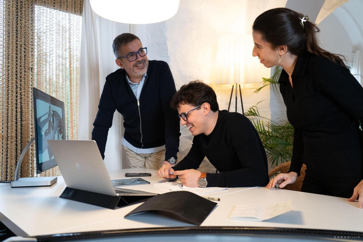 Josep Rubau, Iu Rubau i Júlia Rubau.