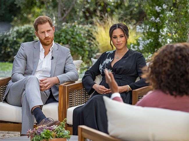 El Príncipe Harry y Meghan Markle en su entrevista para la CBS