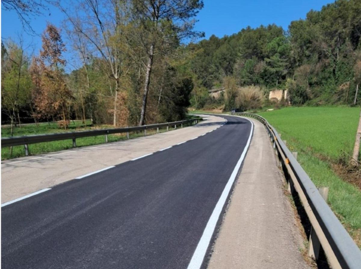 Els treballs que s'estan fent a la carretera