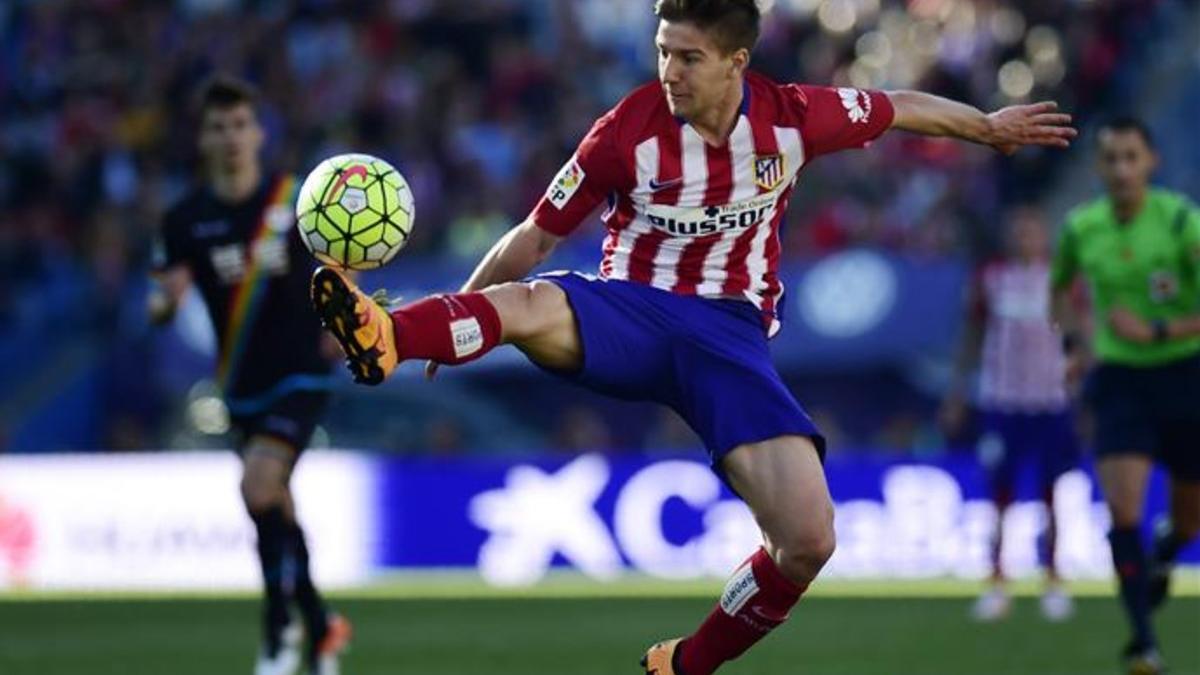 Luciano Vietto, en un partido con el Atlético de Madrid