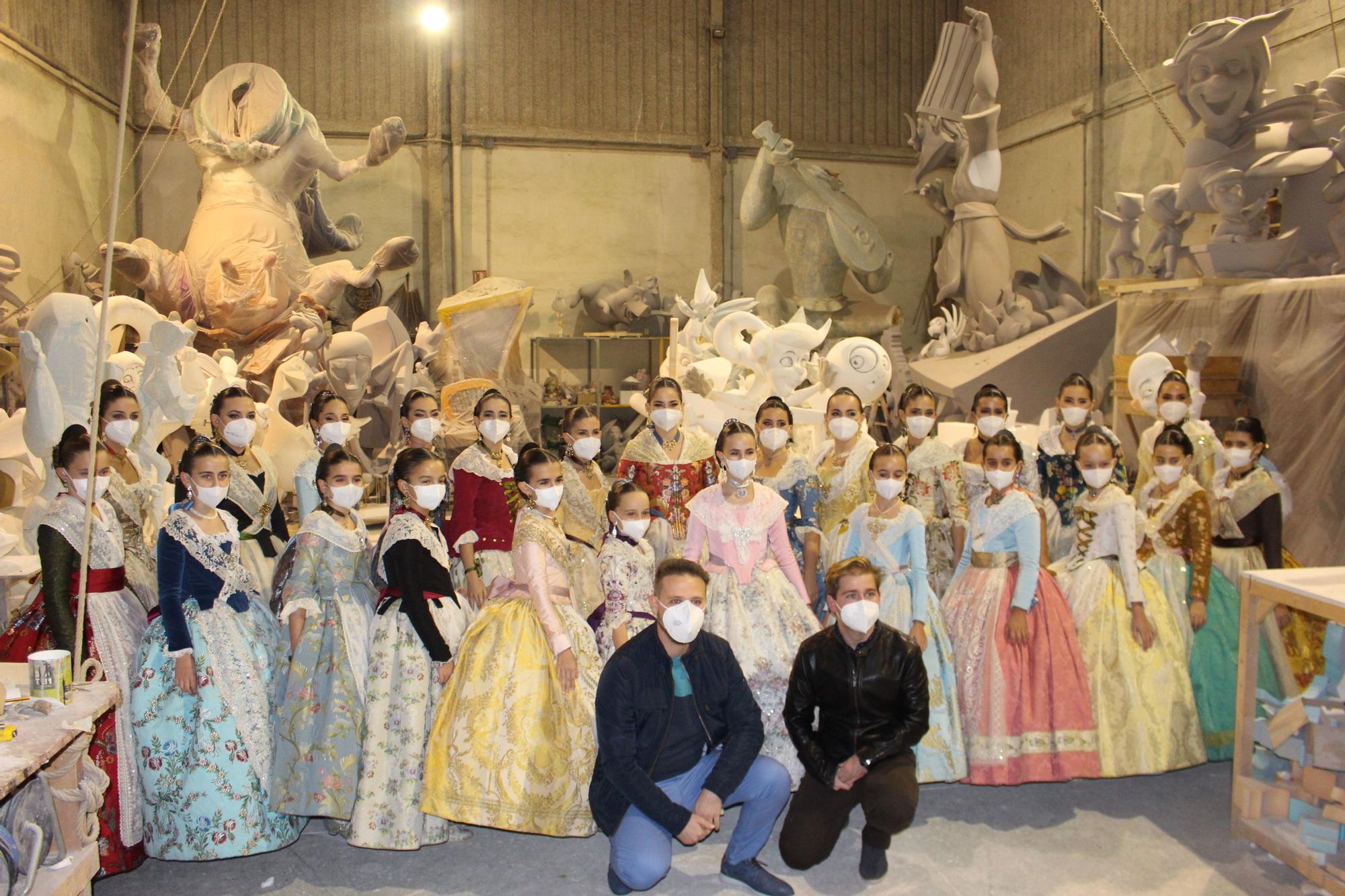 "Clinic" de museo y taller fallero para Carmen, Nerea y las dos cortes