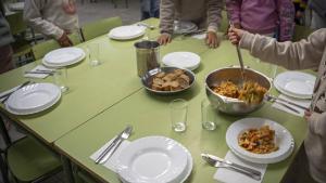 Un comedor escolar en Catalunya, este curso.
