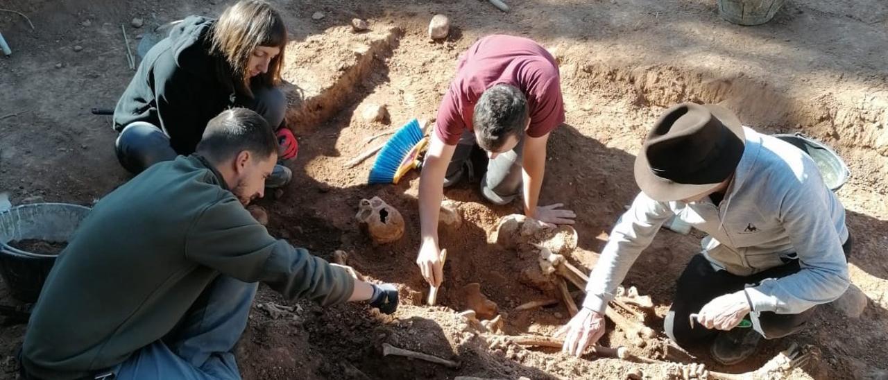 Desarrollo de la primera fase de la excavación.