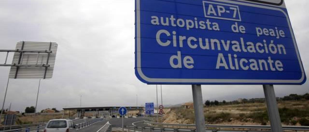 El plan de rescate afecta a la autopista de circunvalación de Alicante.