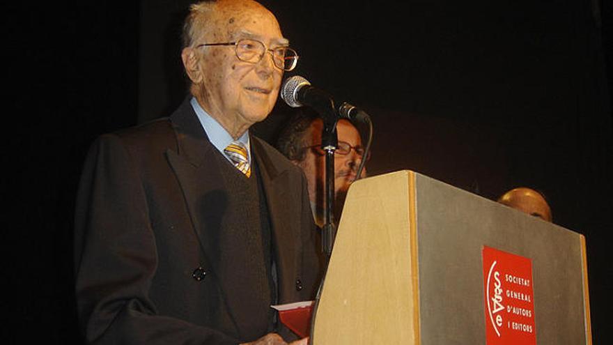 El compositor Lluís Lloansí durant els premis SGAE, l&#039;any passat.