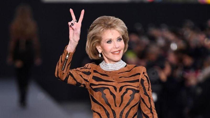 Jane Fonda desfila en París