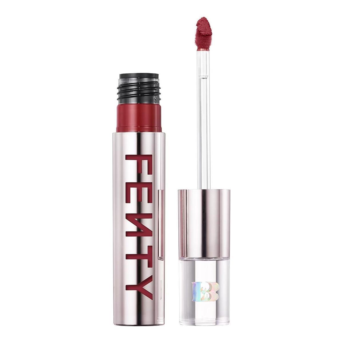 Pintalabios Fenty Icon Velvet Liquid Lipstick en color rojo THE MVP