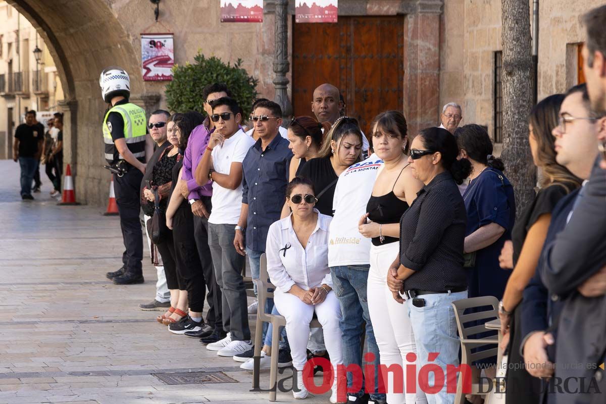 Imágenes del funeral en Caravaca de algunas de las víctimas del incendio en las discotecas de Murcia