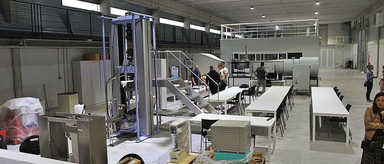 Laboratorios de la escuela de Aeronáutica, en el nuevo edificio del Campus Agua.