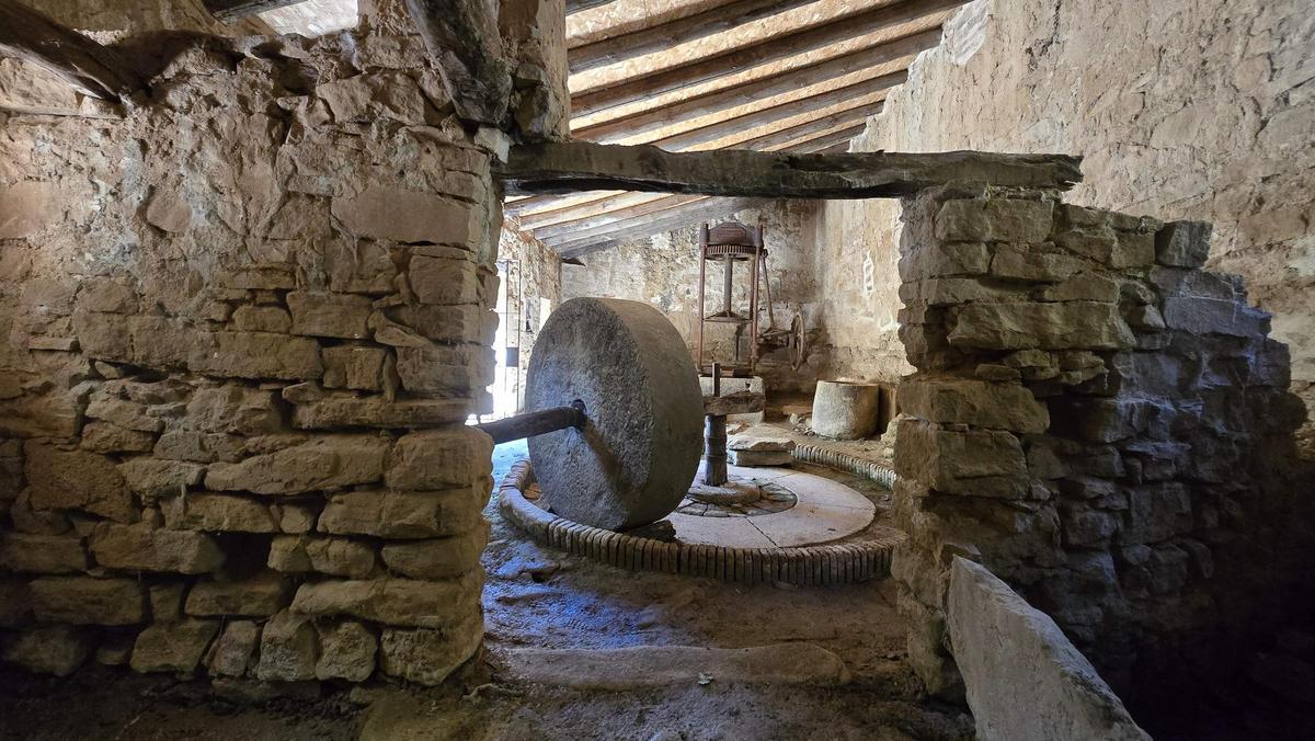 El antiguo Molino de Los Corrales, en Buera.